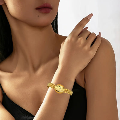 Ensemble élégant 3 pièces – Collier, bracelet et boucles d’oreilles motif coquillage