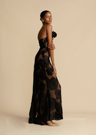 Arcina | Robe longue à imprimé