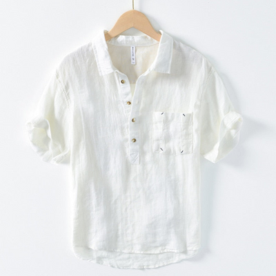 Beau | Chemise Manche Courte Pour Hommes | Noir