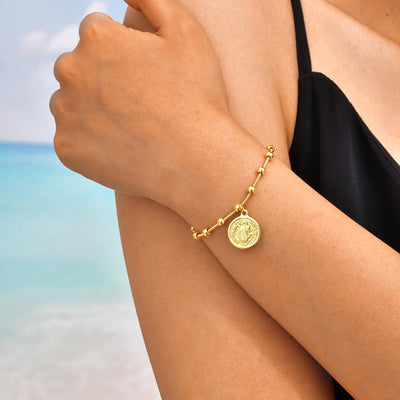 🇫🇷 Bracelet Benedict design français en or 18K
