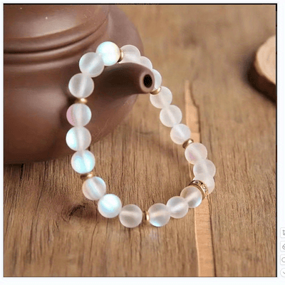 Bracelet perles en pierre de lune