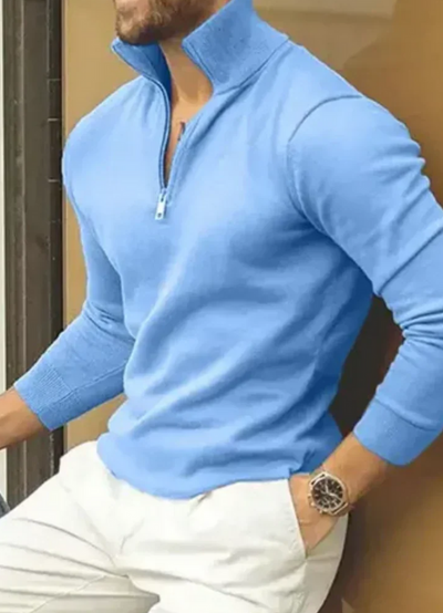 Fareed | Pull À Zip Décontracté Pour Hommes | Confortable