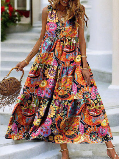 Chloé - Robe sans manches à encolure en V dégradée
