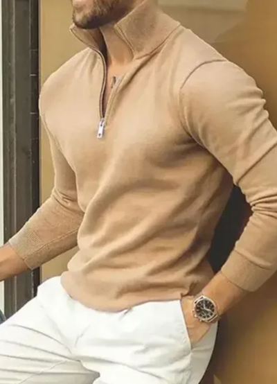 Fareed | Pull À Zip Décontracté Pour Hommes | Confortable