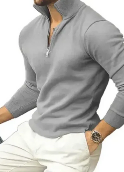 Fareed | Pull À Zip Décontracté Pour Hommes | Confortable