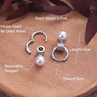🇫🇷 Boucles d’oreilles design français des années 50 en vieil argent .925