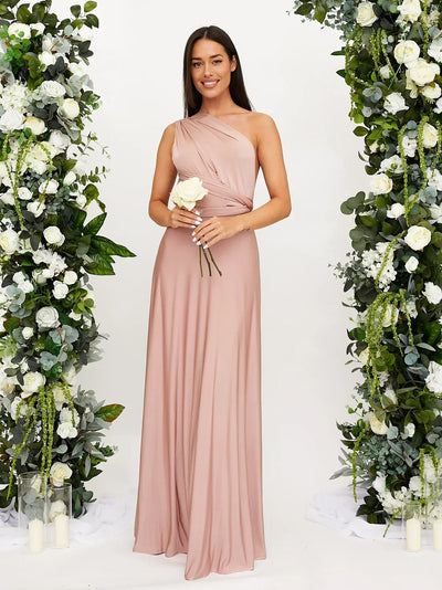 Akshara | Élégante robe midi multicolore à silhouette fluide pour femme
