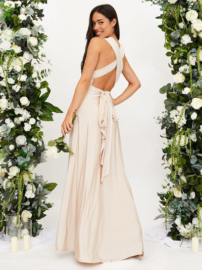 Akshara | Élégante robe midi multicolore à silhouette fluide pour femme