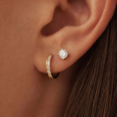 Olivia™ | Parure de boucles d’oreilles luxueuse avec effet Brillane et 14 carats dorée