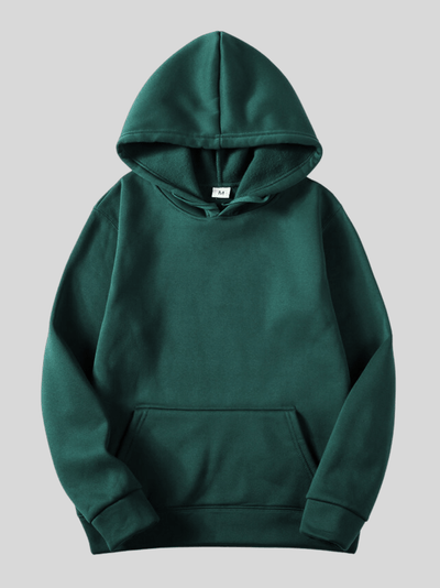 Sweat à Capuche Décontracté De Couleur Unie