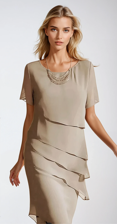 Lina - Robe en mousseline de soie élégante et confortable
