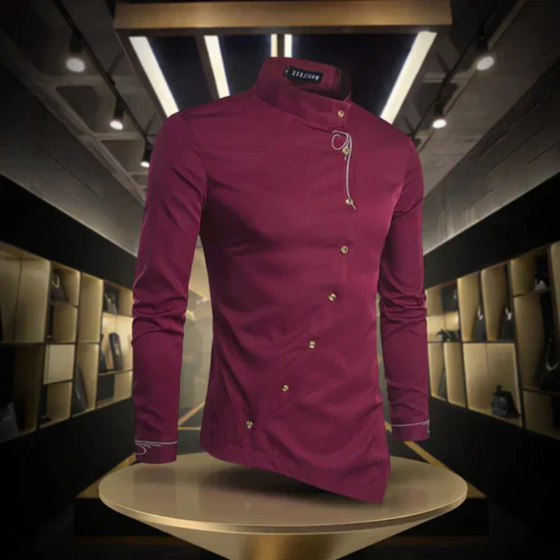 Dennovan | Chemise asymétrique à manches longues pour Hommes | Manche longue