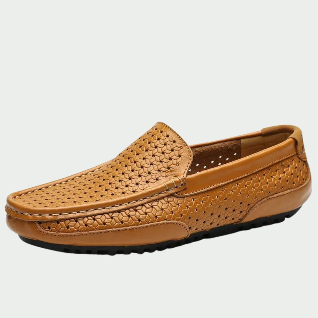 Aubry | Mocassins en cuir tressé élégants