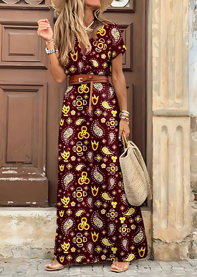 Tahlee | Robe Maxi Bohémienne Élégante