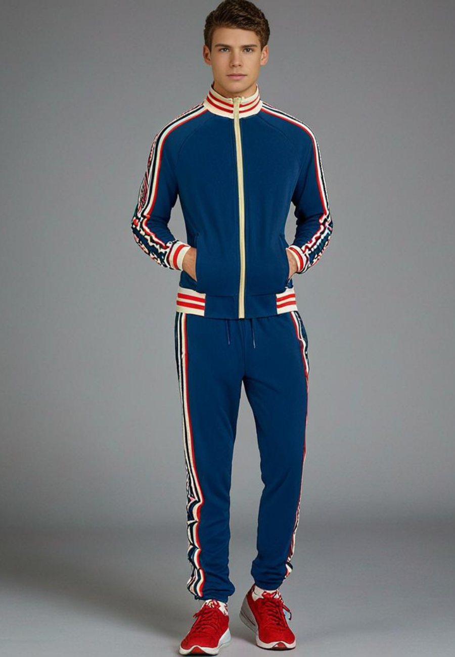 Kyrie | Ensemble De Survêtement Rayé Avec Pantalon De Sport Pour Hommes | Set