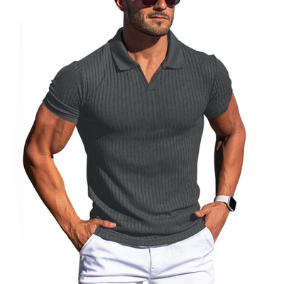 Jazzy | Chemise Manche Courte Pour Hommes | Noir