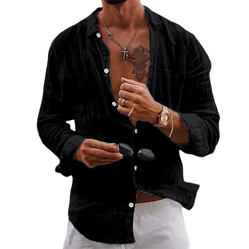 Amen | Chemise en lin pour Hommes | Blanche