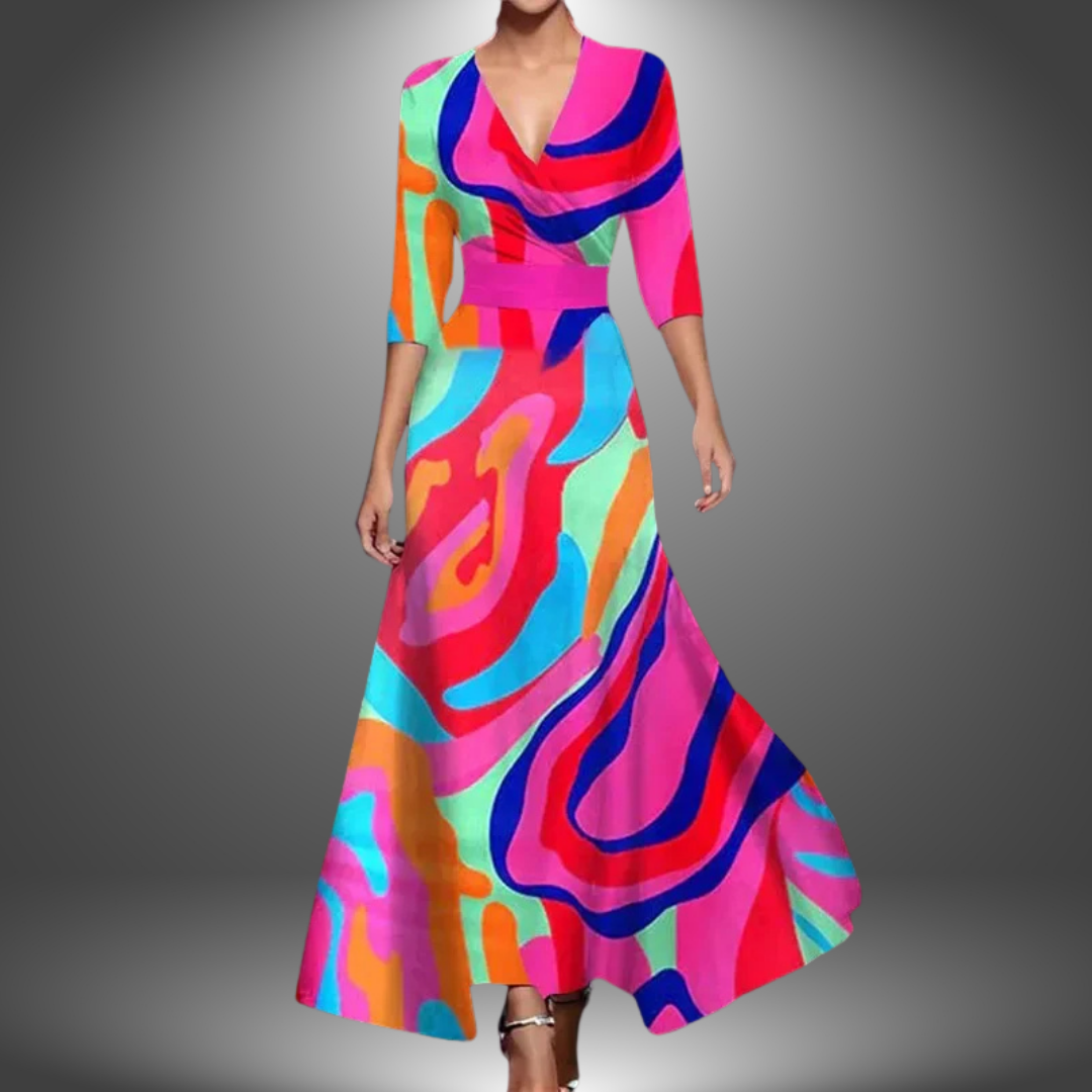 Ada | Robe Maxi Florale Élégante