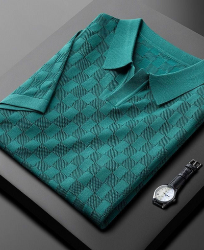 Arnold |  Polo Manche Courte Pour Hommes | Blanche