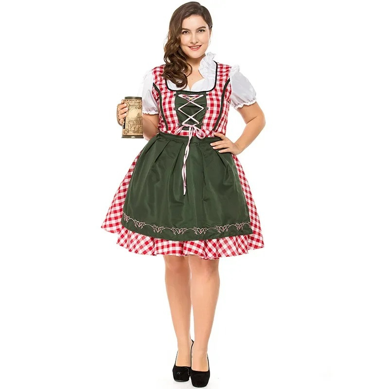 Robe Dirndl Oktoberfest avec fermeture à cravate - Althea