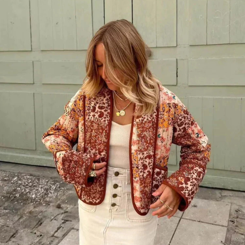 Néna | Veste vintage à fleurs pour Femmes | Elégant