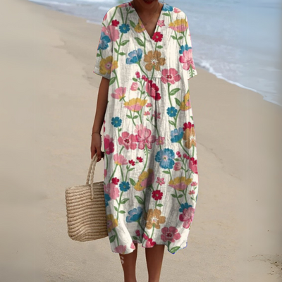 Sarah | Robe élégante avec imprimé floral