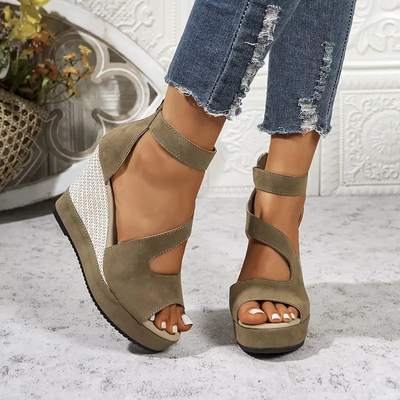 Atina | Sandales Compensées Style Espadrilles Pour Femmes | Orthopédique