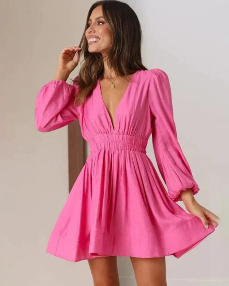 Sarra | Robe Longue Manches Elégant Pour Femme | Cocktail