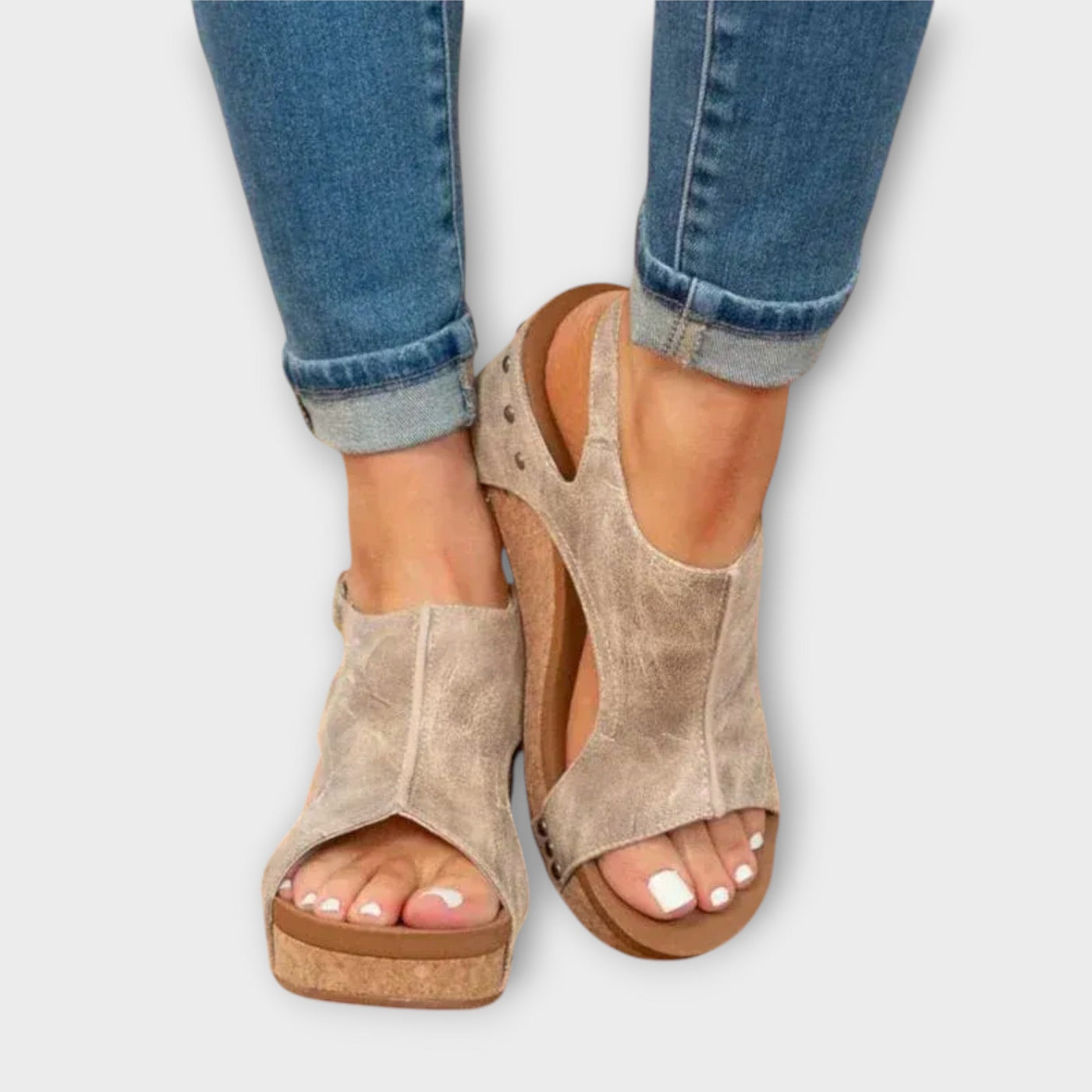 Valery - Sandales orthopédiques en cuir