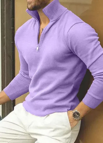 Fareed | Pull À Zip Décontracté Pour Hommes | Confortable
