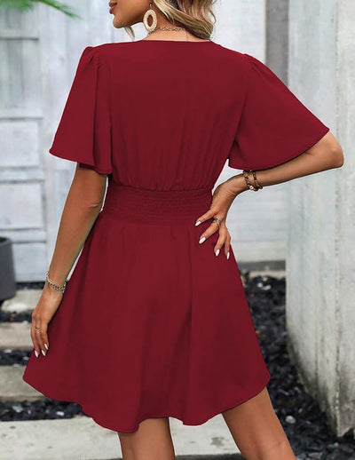 Sophie - Robe midi élégante en tissu léger