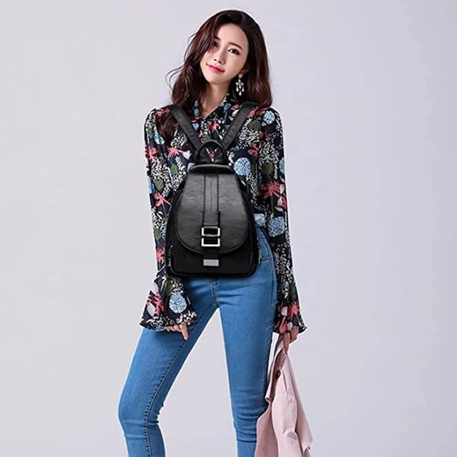 Sac à dos en cuir pour femmes