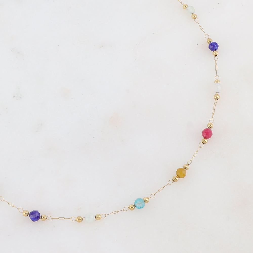Sophia – Collier – Pierre naturelle – Acier inoxydable
