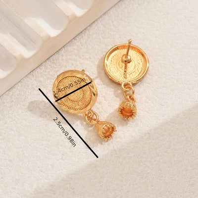 🇫🇷  Boucles d’oreilles pièces en or 18K au style parisien
