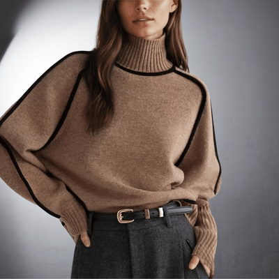 Antje | Pull à Col Roulé Bio De Qualité Supérieure