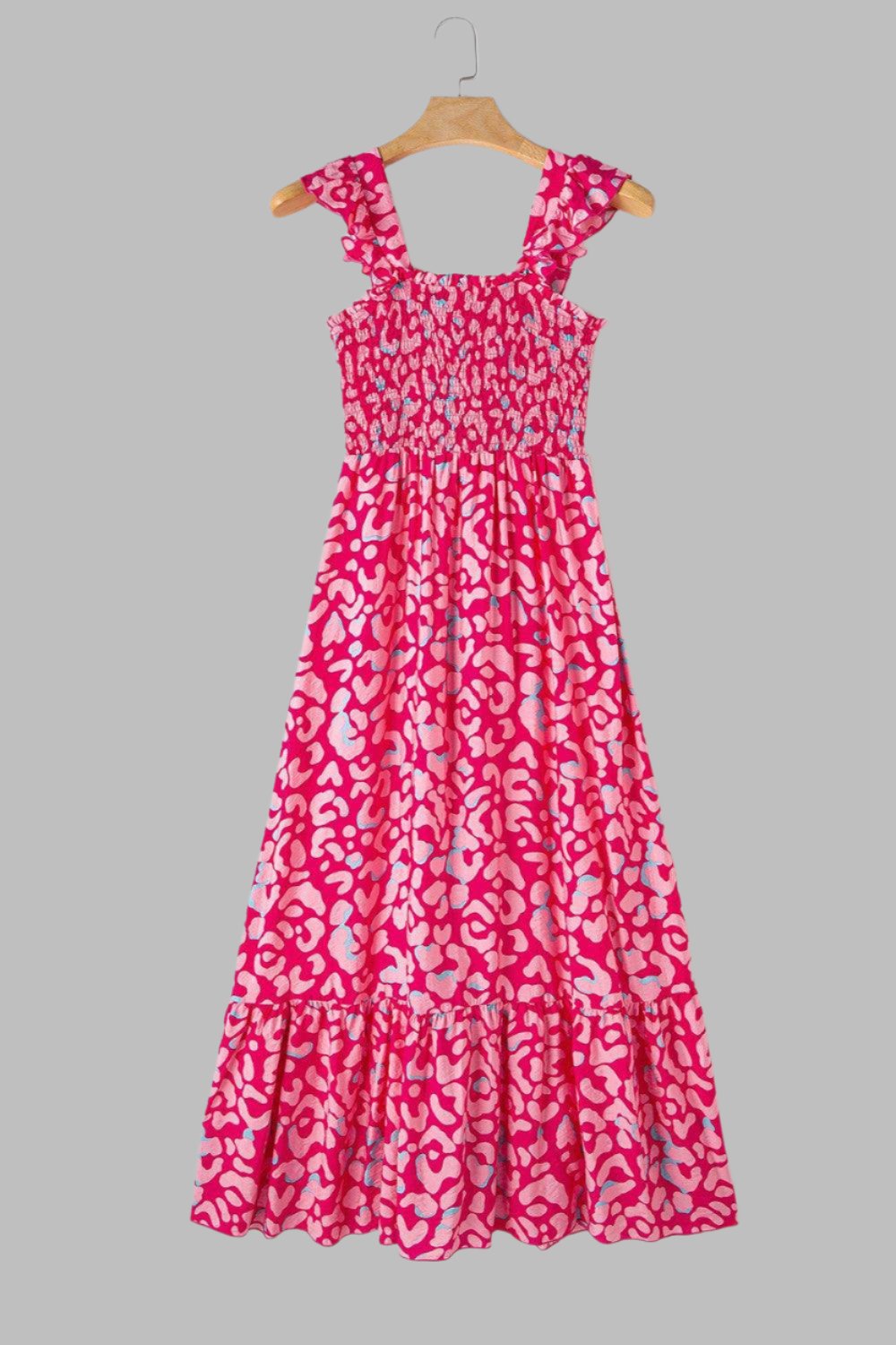 Geneviève - Robe midi à volants et coupe large