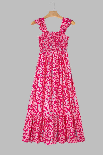 Geneviève - Robe midi à volants et coupe large