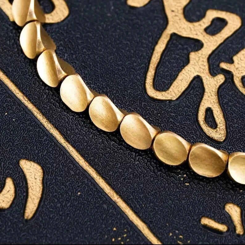 Bracelet tibétain porte-bonheur en cuivre – Énergie et prospérité