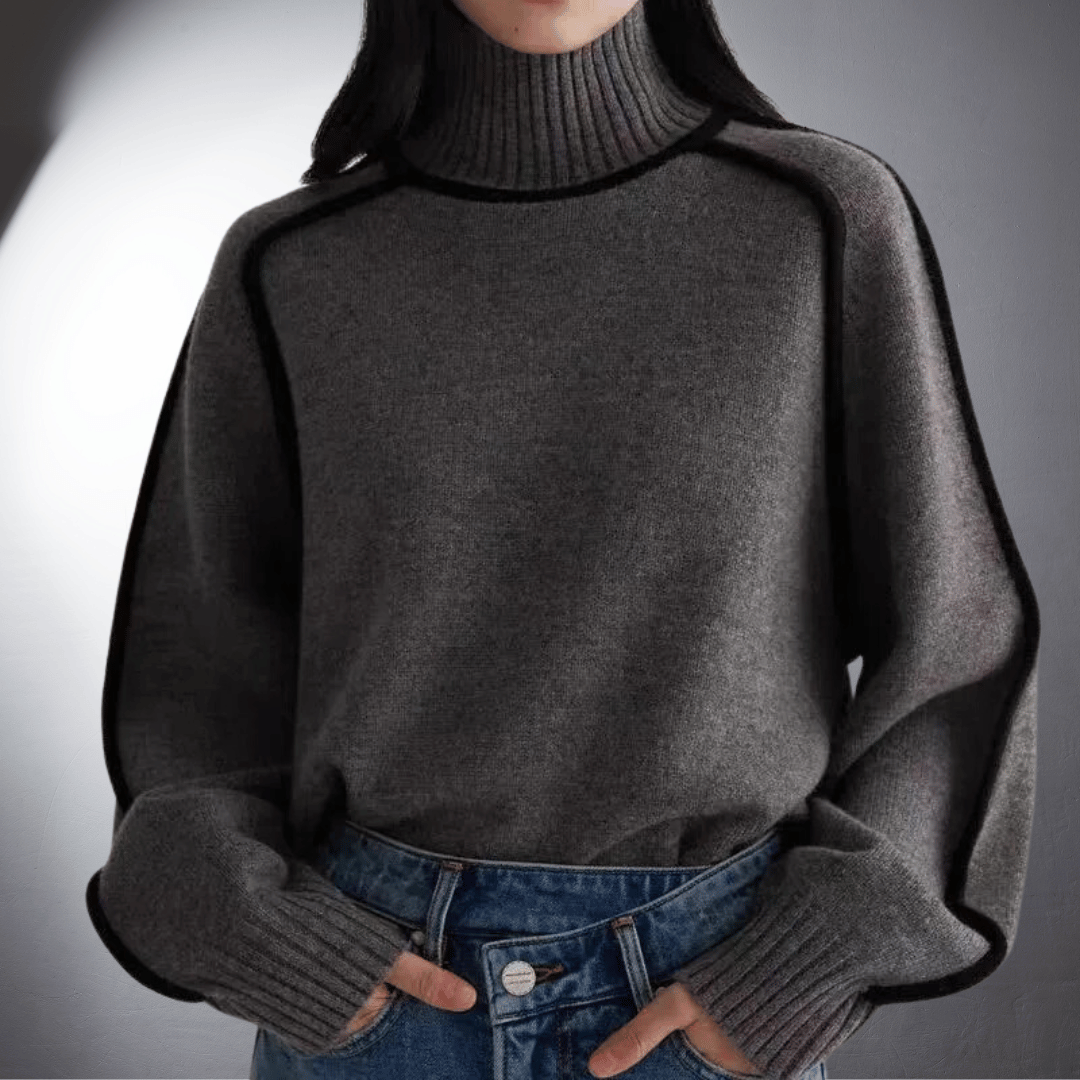 Antje | Pull à Col Roulé Bio De Qualité Supérieure