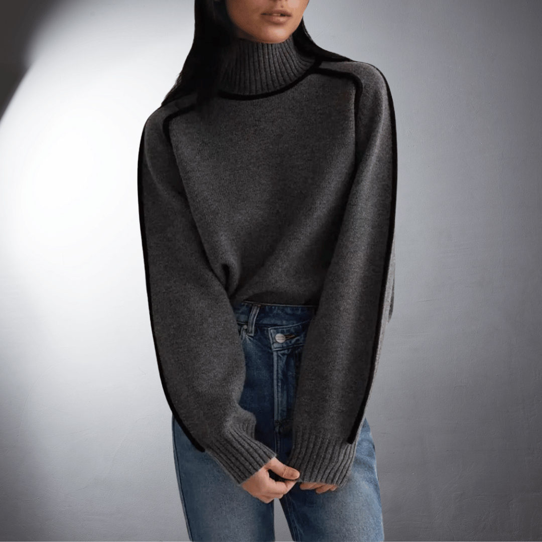 Antje | Pull à Col Roulé Bio De Qualité Supérieure