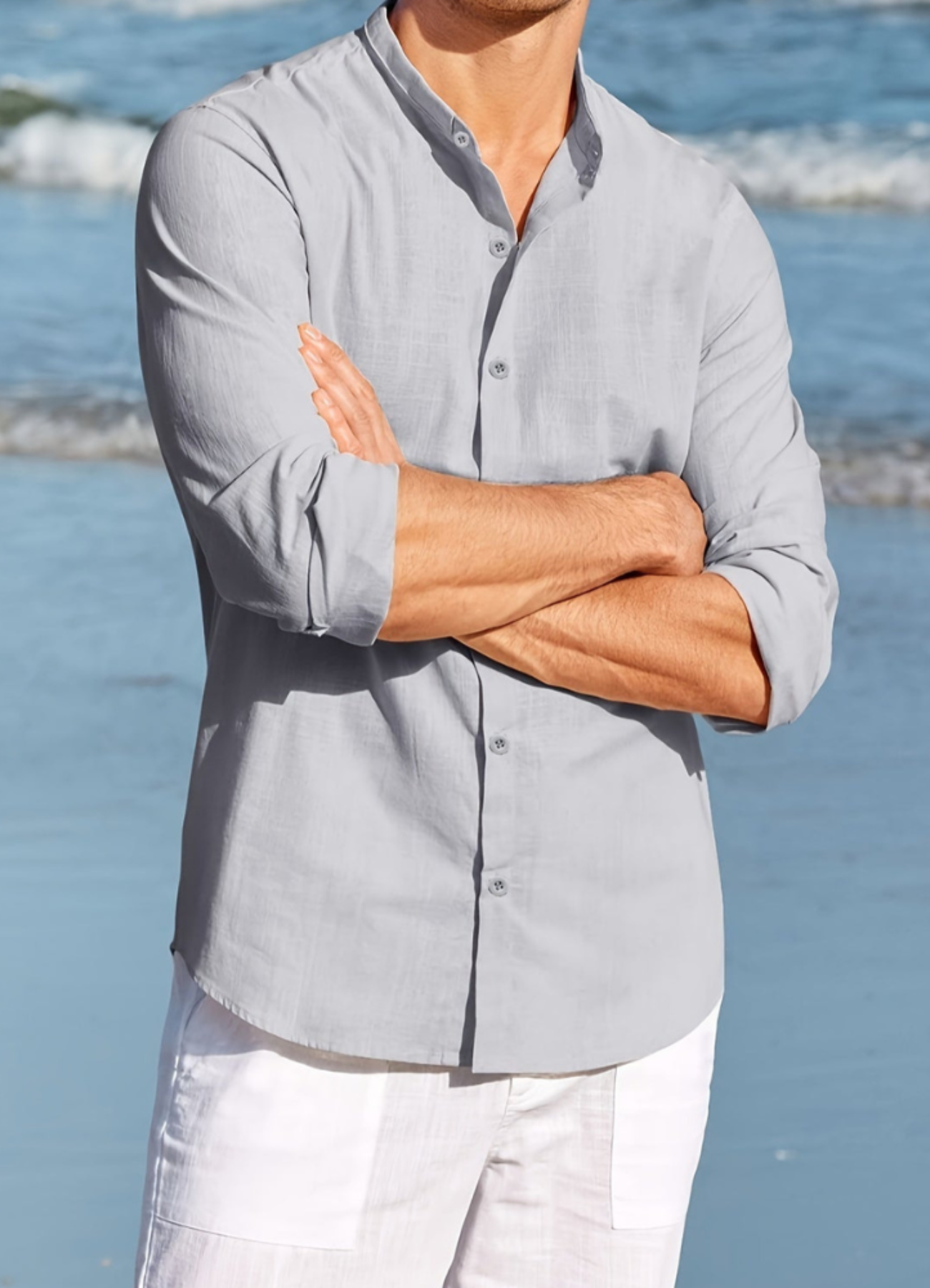 Talha | Chemise Décontractée Pour Hommes | Blanc