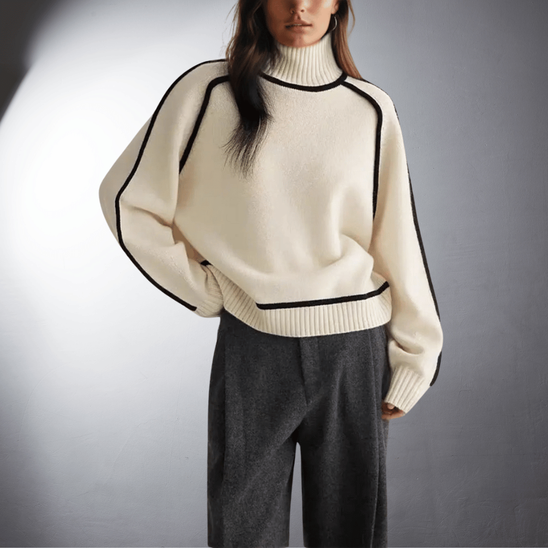 Antje | Pull à Col Roulé Bio De Qualité Supérieure