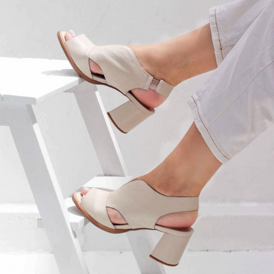 Loxie | Sandales d'été A Talon Pour Femme | Noir