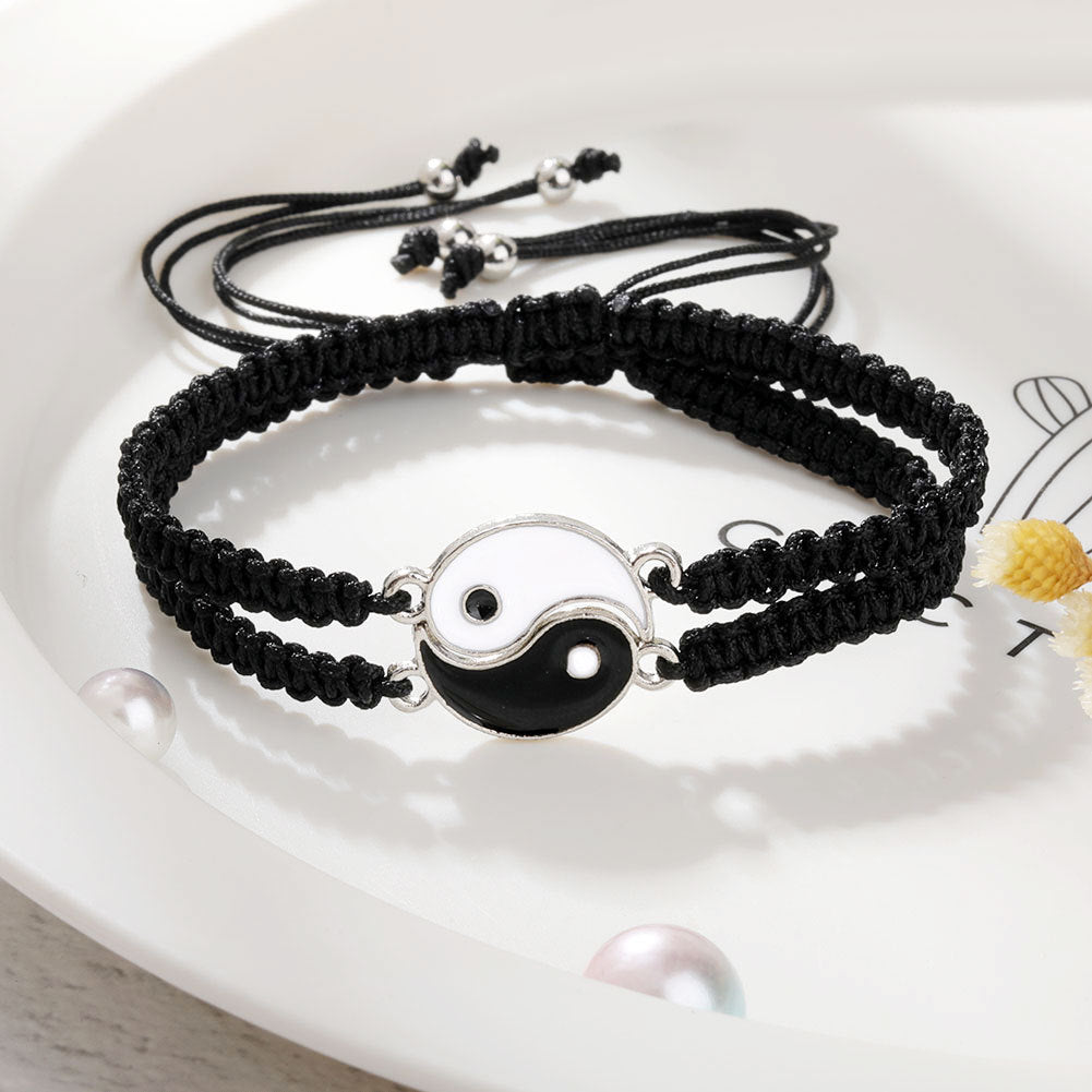 Bracelets Yin Yang d’amitié – Lot de 2 réglables