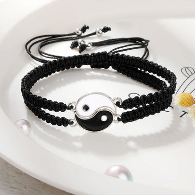Bracelets Yin Yang d’amitié – Lot de 2 réglables