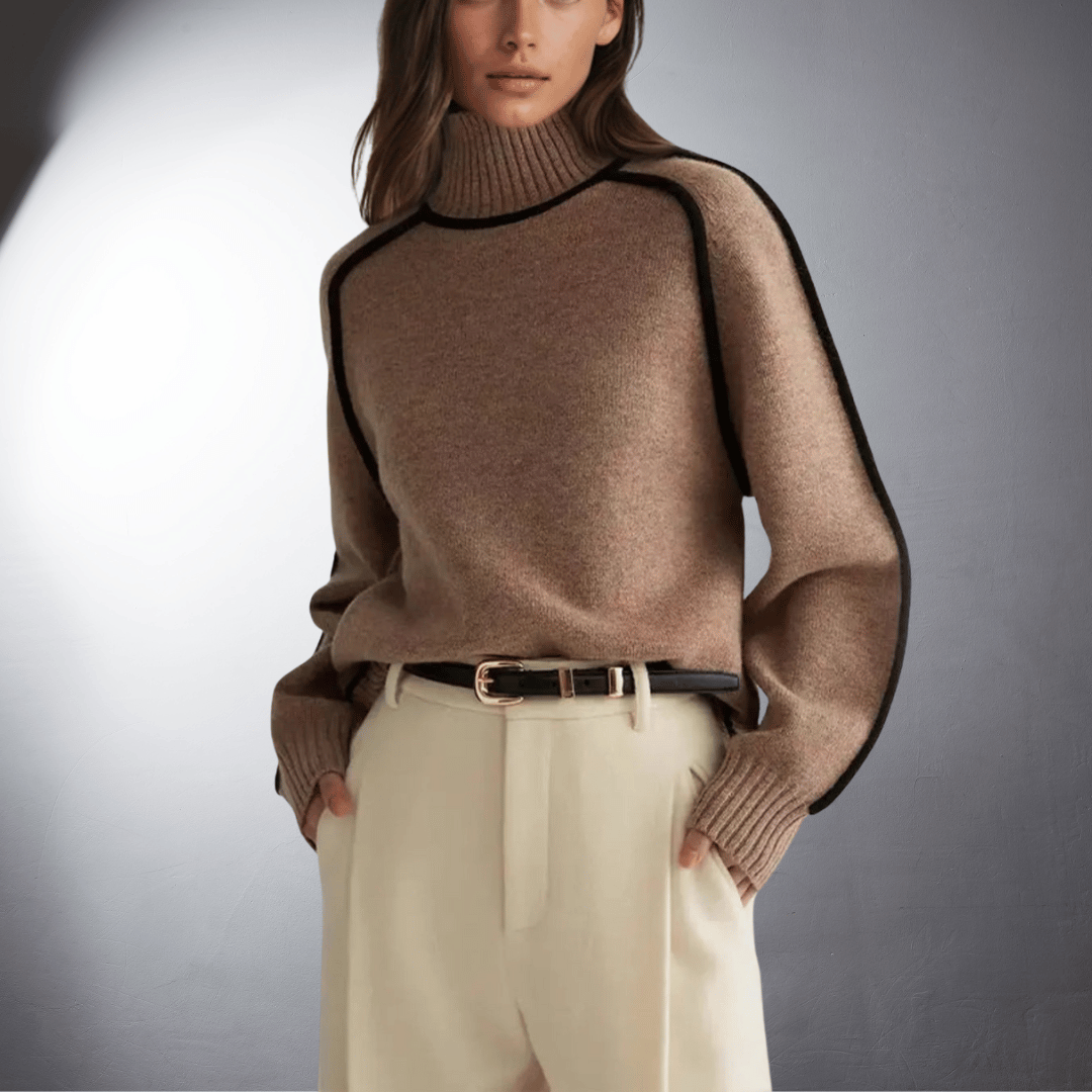 Antje | Pull à Col Roulé Bio De Qualité Supérieure