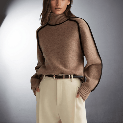 Antje | Pull à Col Roulé Bio De Qualité Supérieure