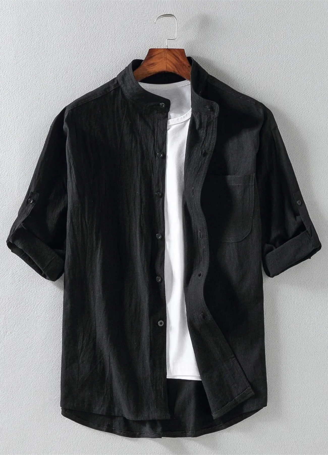 Casey | Chemise Décontractée Pour Hommes | Noir