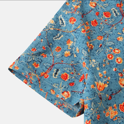 Chemise Boutonnée à Manches Courtes pour Hommes