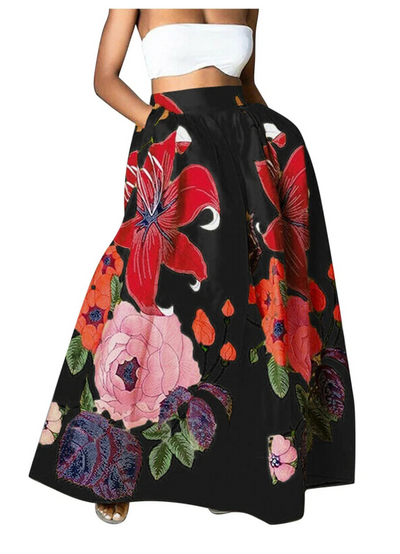 Abneet | Jupe Taille Haute Pour Femme | Longue